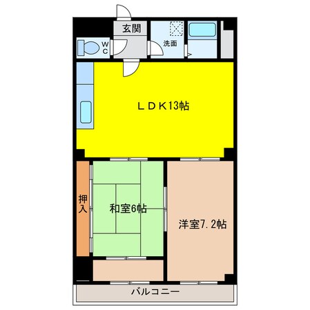 ハイツ元住の物件間取画像